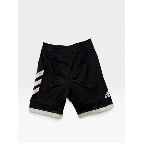 Adidas Μαύρη Αθλητική Βερμούδα με Λευκές Λεπτομέρειες
