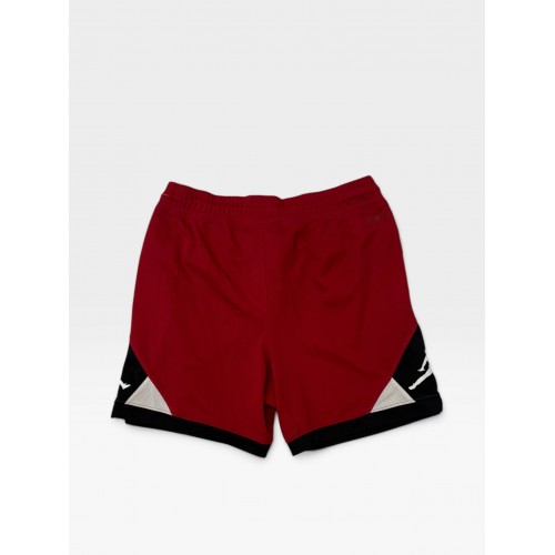 Jordan Red & Black Athletic Shorts with Logo Details