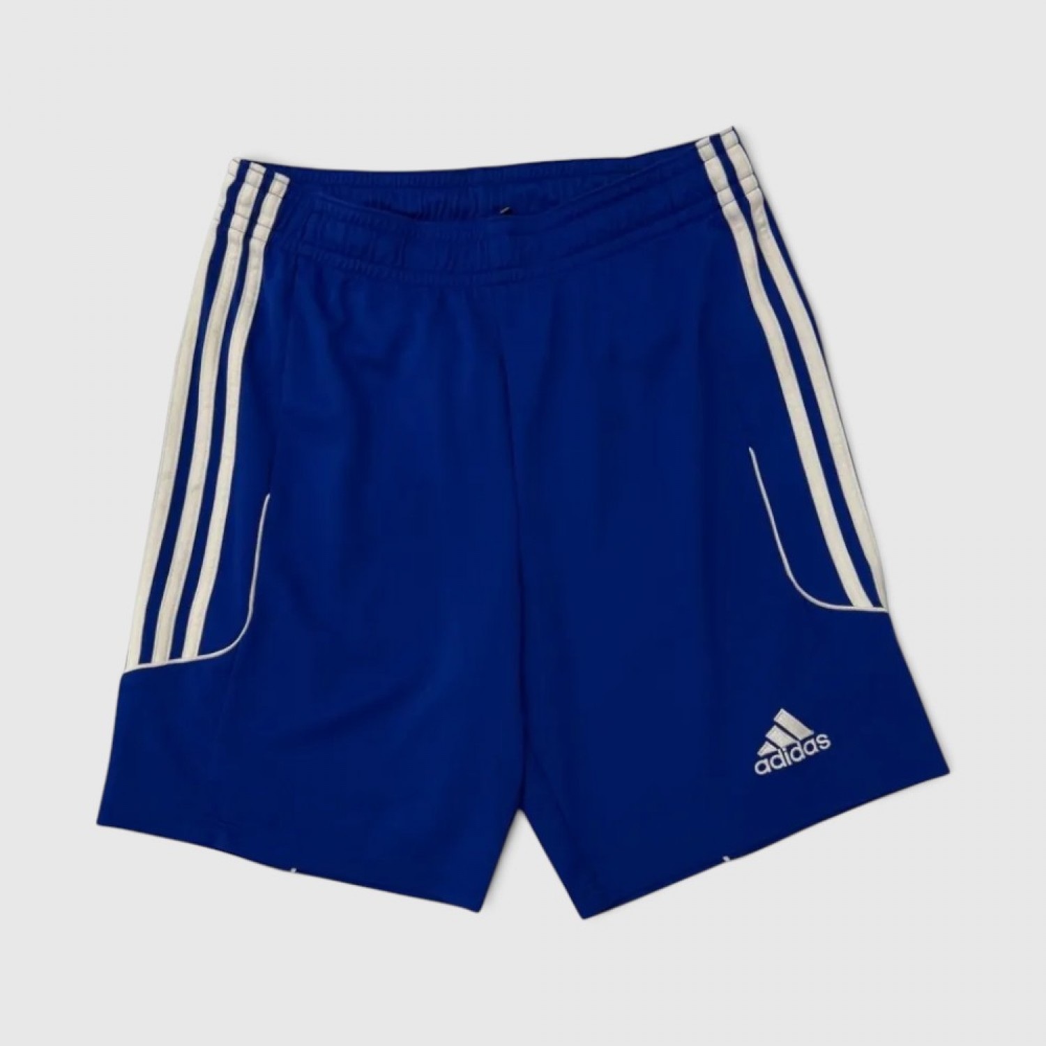Adidas Climalite Μπλε Αθλητική Βερμούδα με Λευκές Ρίγες / Pre-Owned