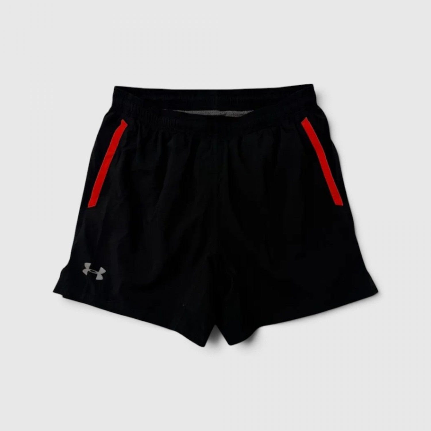 Under Armour Black Athletic Running Shorts with Red Details / Pre-Owned