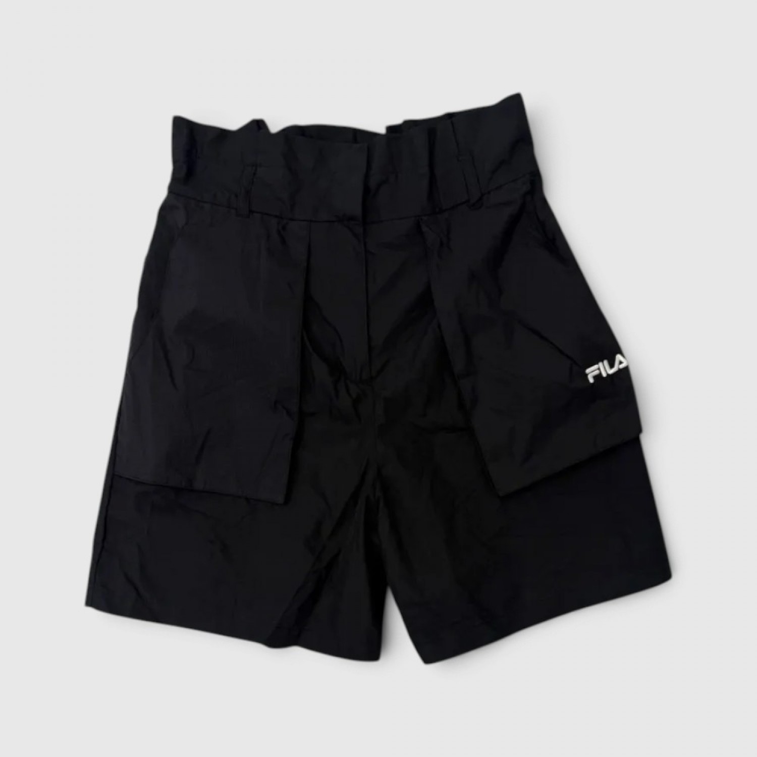 Fila Μαύρο Αθλητικό Σορτς με Πλαϊνές Τσέπες / Pre-Owned