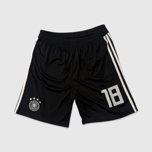 Adidas Γερμανία Ποδοσφαιρικό Σορτς Μαύρο #18 / Pre-Owned