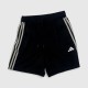 Adidas Μαύρο Αθλητικό Σορτς με 3 Stripes S / Pre-Owned