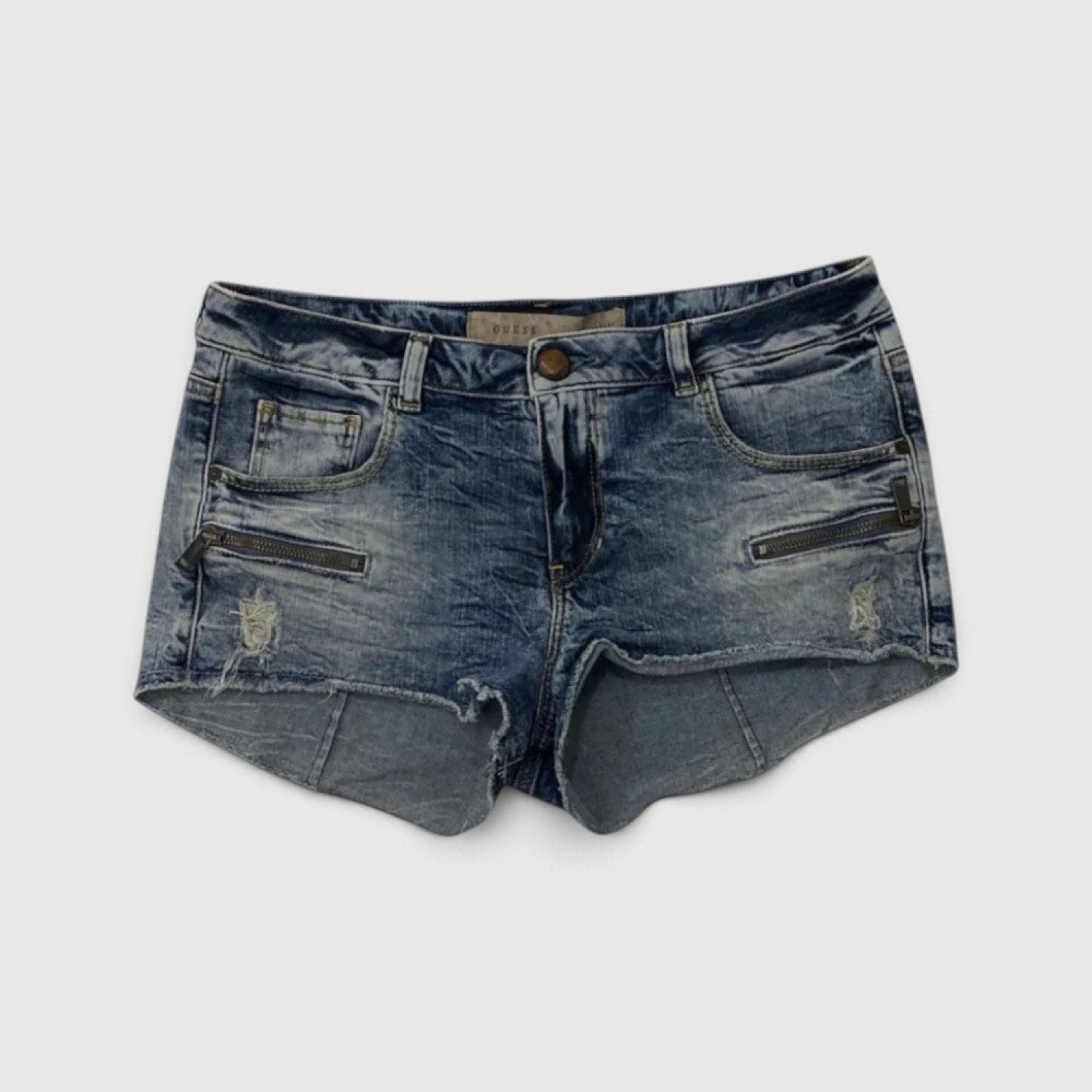 Γυναικείο Guess Denim Shorts – Μπλε Distressed / Pre-Owned