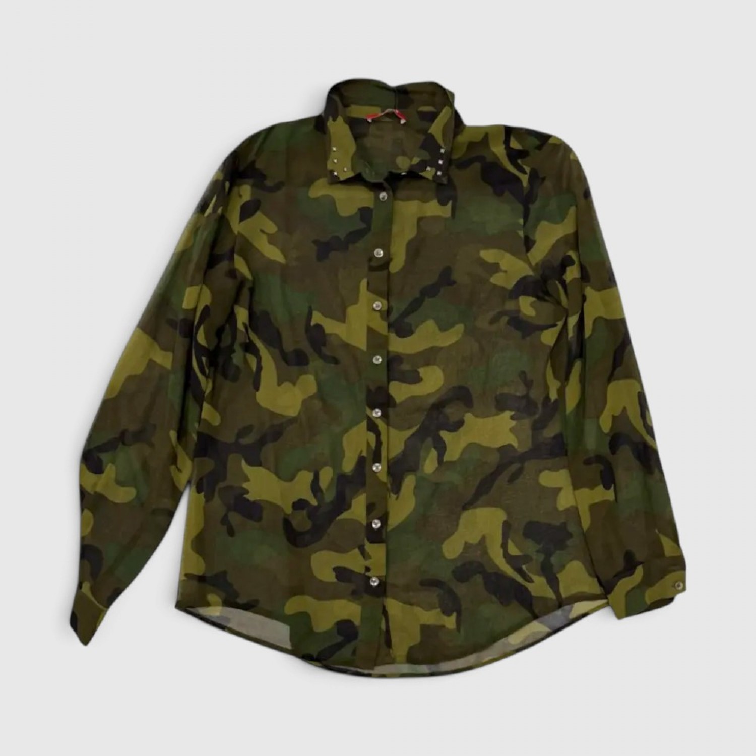 Camouflage Πουκάμισο με Τρουκς Χακί Γυναικείο / Pre-Owned
