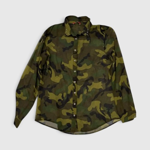 Camouflage Πουκάμισο με Τρουκς Χακί Γυναικείο / Pre-Owned
