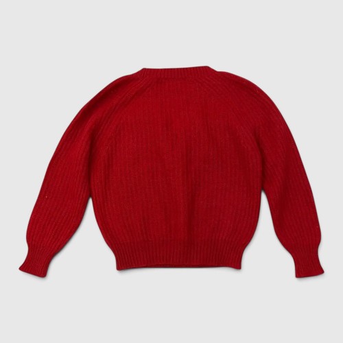 Γυναικείο Vicolo Ribbed Knit Πουλόβερ Κόκκινο / Pre-Owned