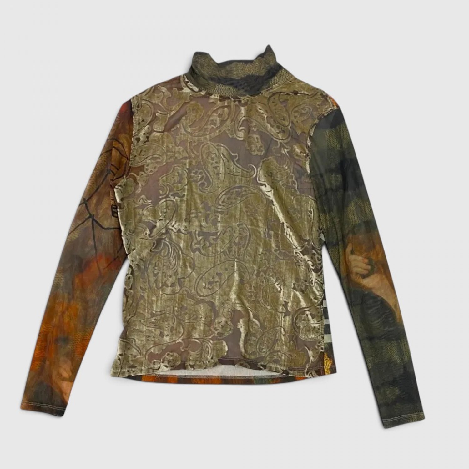 Γυναικείο Paisley Print Ζιβάγκο Top / Pre-Owned