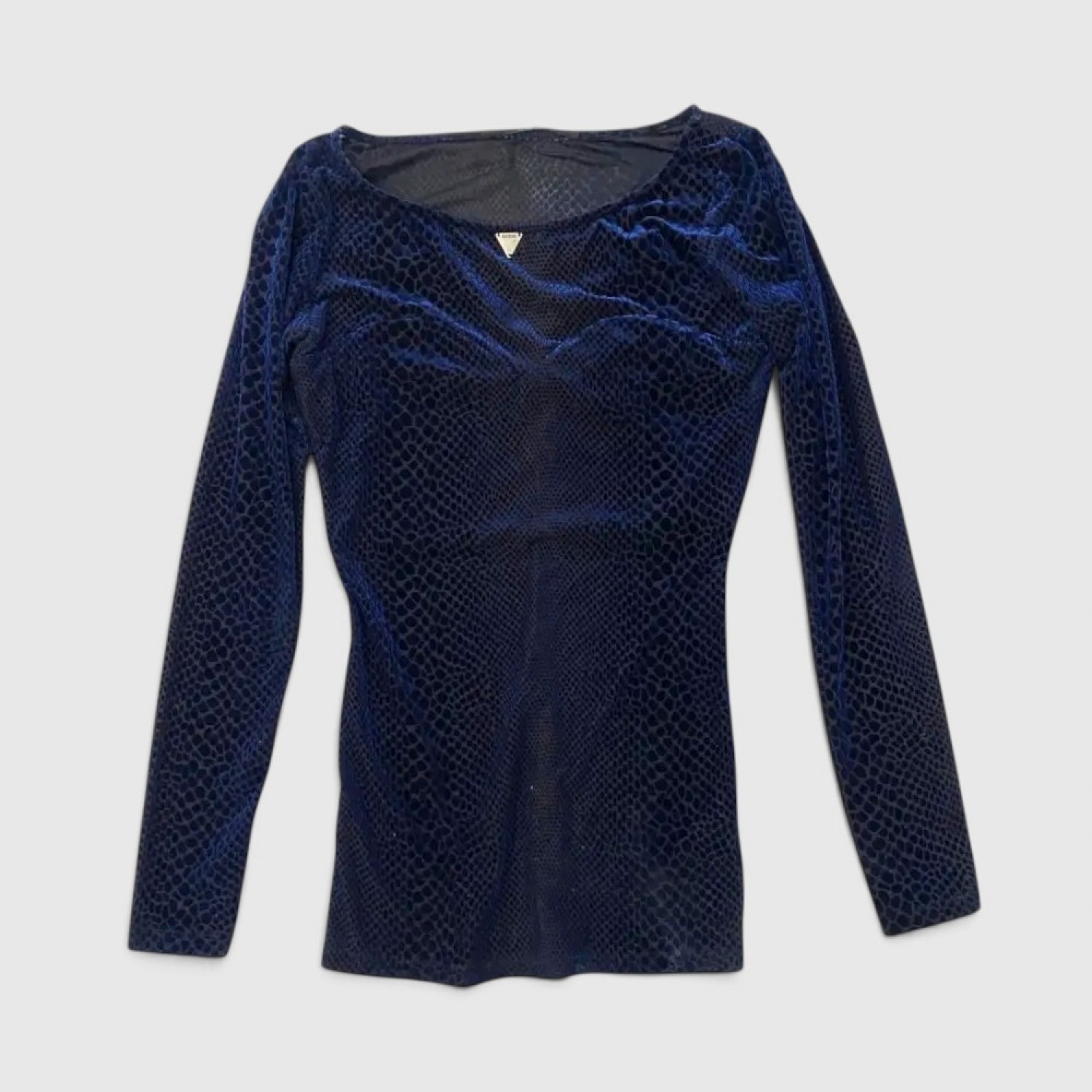 Γυναικείο Guess Velvet Top Μπλε / Pre-Owned