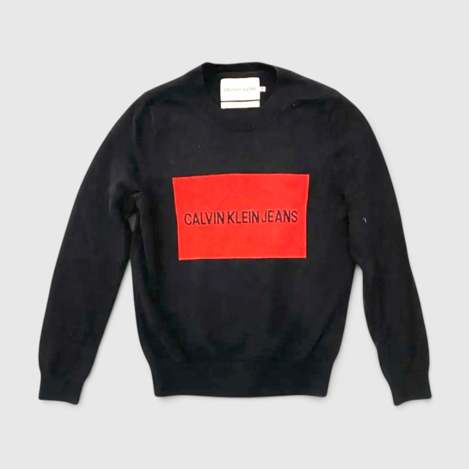 Γυναικείο Calvin Klein Jeans Logo Πουλόβερ – Μαύρο / Pre-Owned