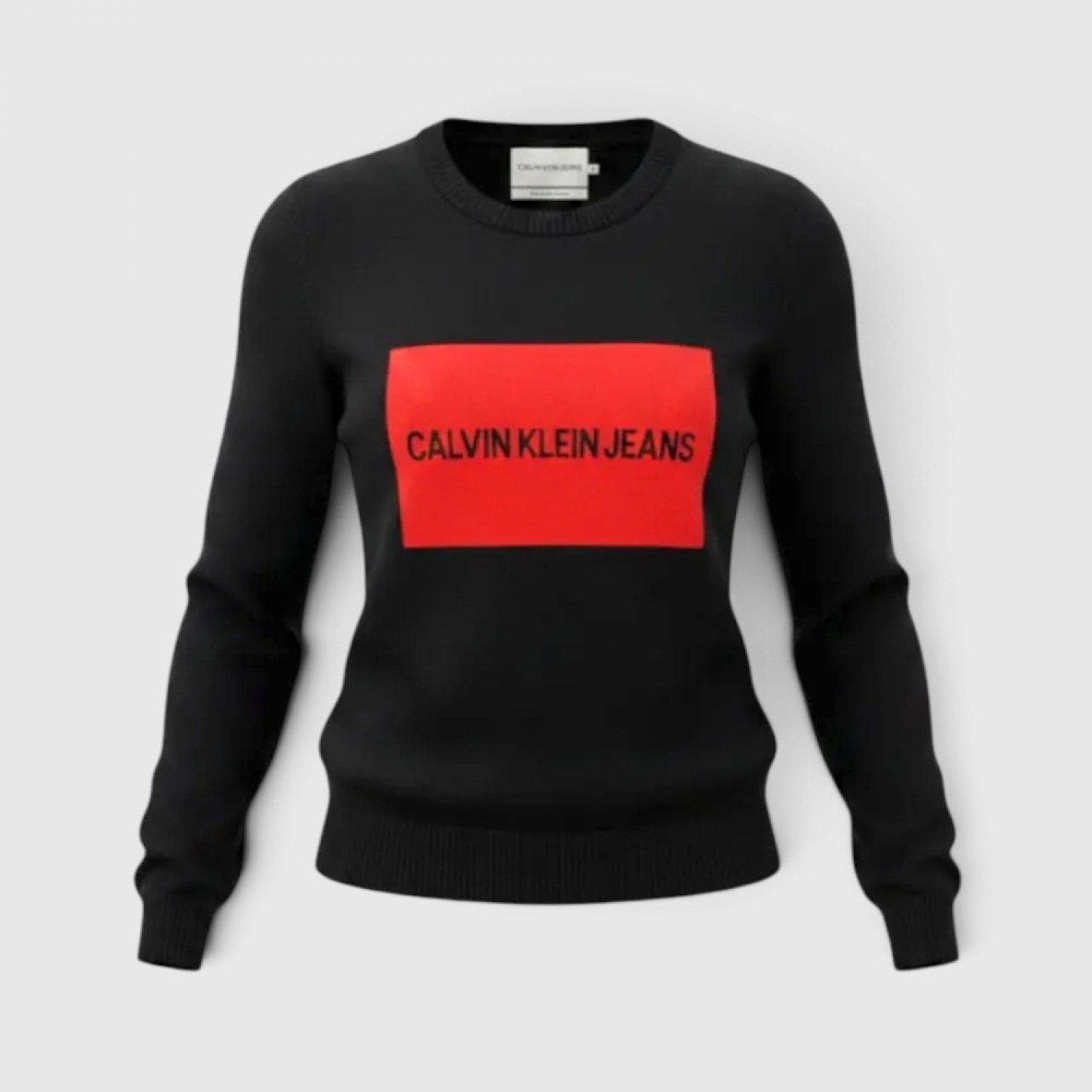 Γυναικείο Calvin Klein Jeans Logo Πουλόβερ – Μαύρο / Pre-Owned