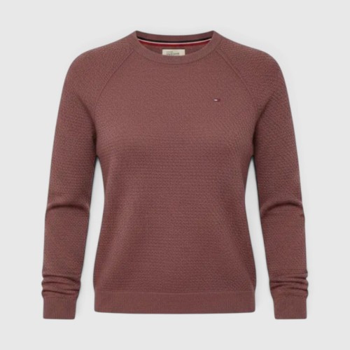Γυναικείο Tommy Hilfiger Πλεκτό Πουλόβερ – Μπορντό / Pre-Owned