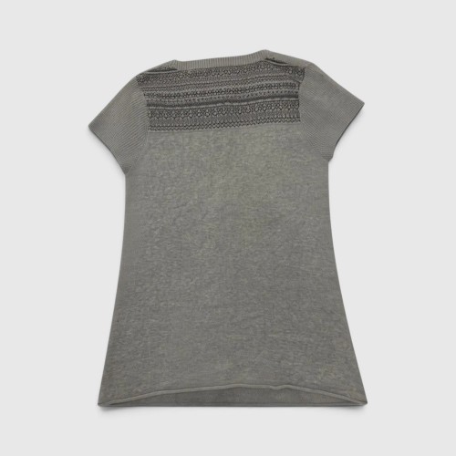 Tommy Hilfiger Γυναικεία Πλεκτή Μπλούζα Γκρι / Pre-Owned