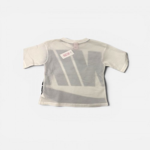 Nike Mesh Logo T-Shirt – Λευκό/Μαύρο