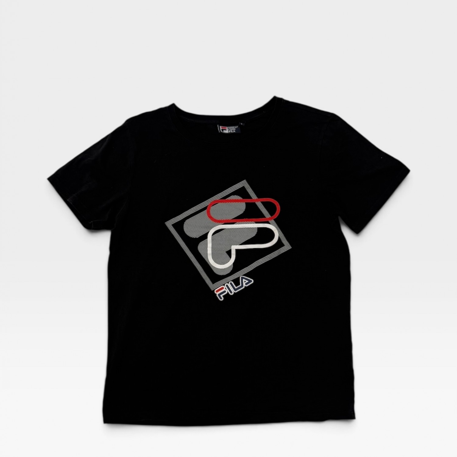 Fila Graphic Logo T-Shirt Μαύρο