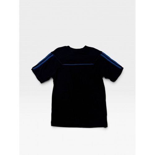 Adidas Μαύρο Αθλητικό T-Shirt με Μπλε Λεπτομέρειες