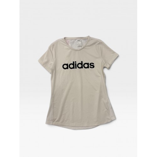 Adidas Performance Logo T-Shirt Beige