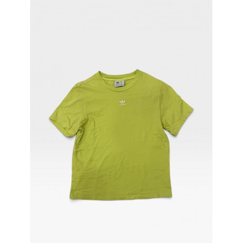 Adidas Originals Lime Green T-Shirt με Μικρό Trefoil Logo