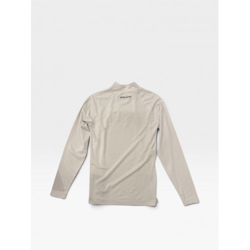New Balance Λευκή Μακρυμάνικη Μπλούζα Performance με Half Zip Λαιμόκοψη