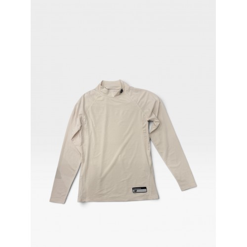 New Balance Λευκή Μακρυμάνικη Μπλούζα Performance με Half Zip Λαιμόκοψη