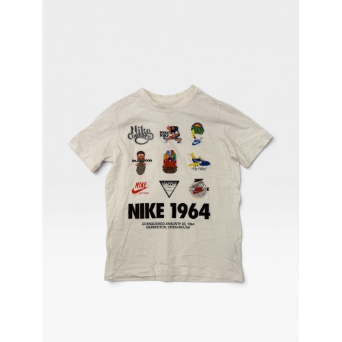 Nike Λευκό T-Shirt με Vintage Nike 1964 Graphic Print