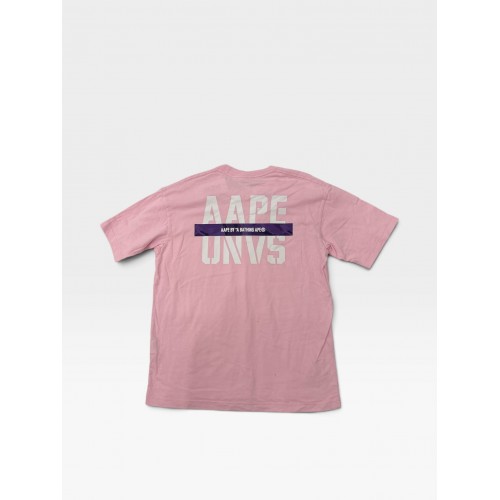 AAPE by A Bathing Ape Ροζ T-Shirt με Logo Print