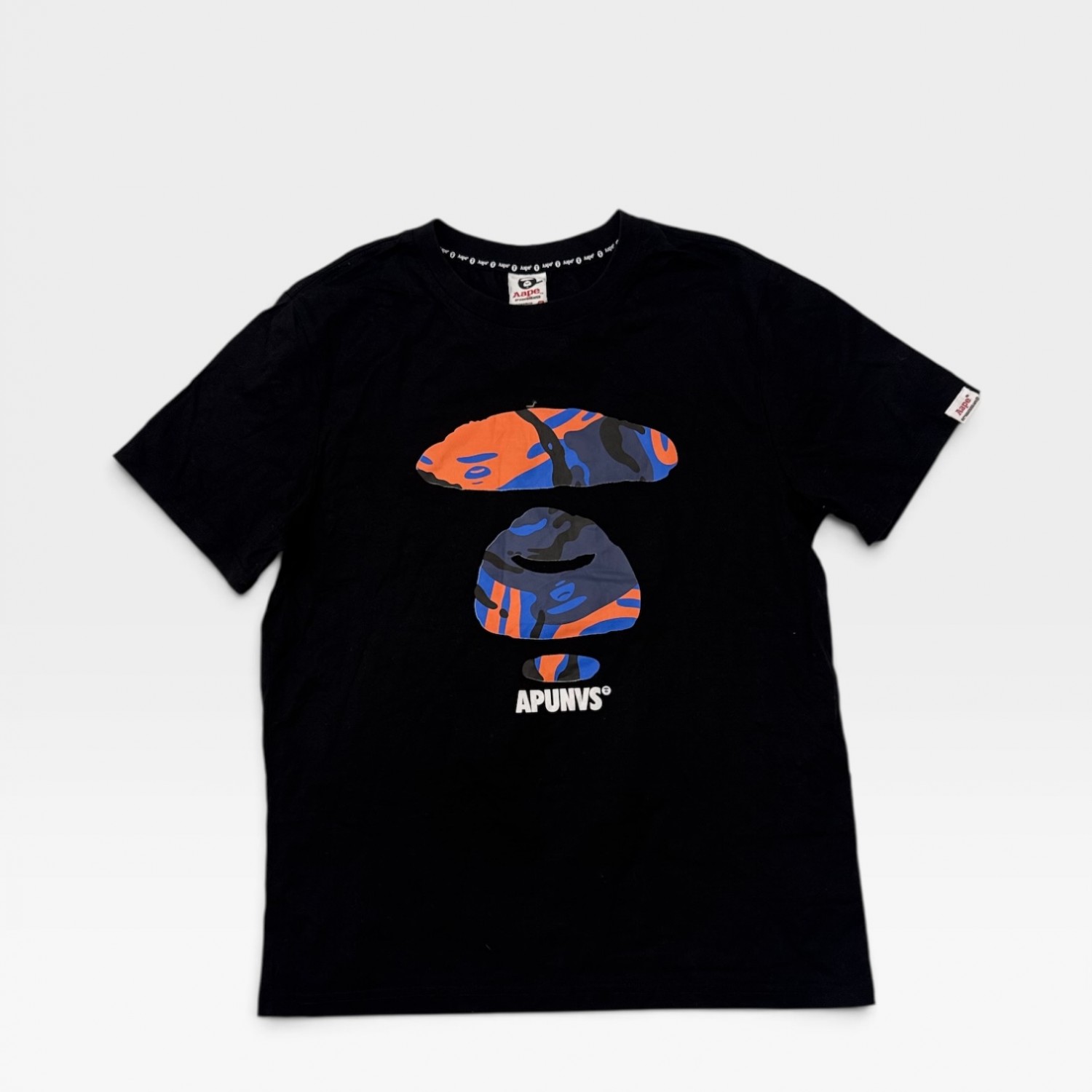 A Bathing Ape (BAPE) APE Head Camo Graphic T-Shirt Black