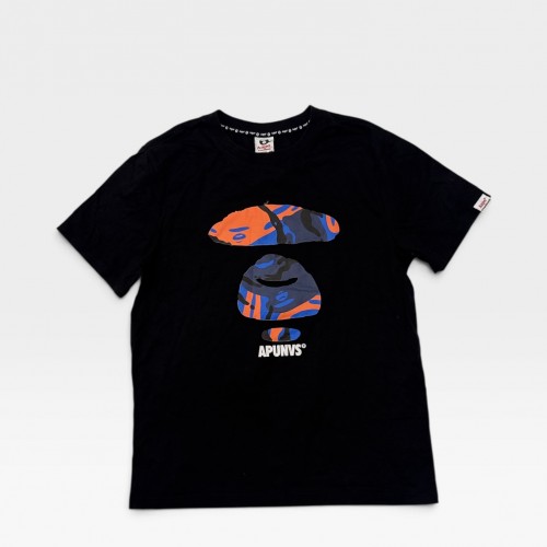 A Bathing Ape (BAPE) APE Head Camo Graphic T-Shirt Black