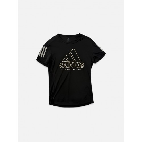Adidas City Runners Unite Γυναικείο Running T-Shirt Μαύρο