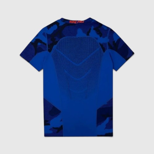 Nike Pro Γυναικείο Compression T-Shirt Μπλε Camo / Pre-Owned