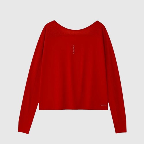 Nike Dri-FIT Γυναικεία Μακρυμάνικη Running Μπλούζα Κόκκινη / Pre-Owned