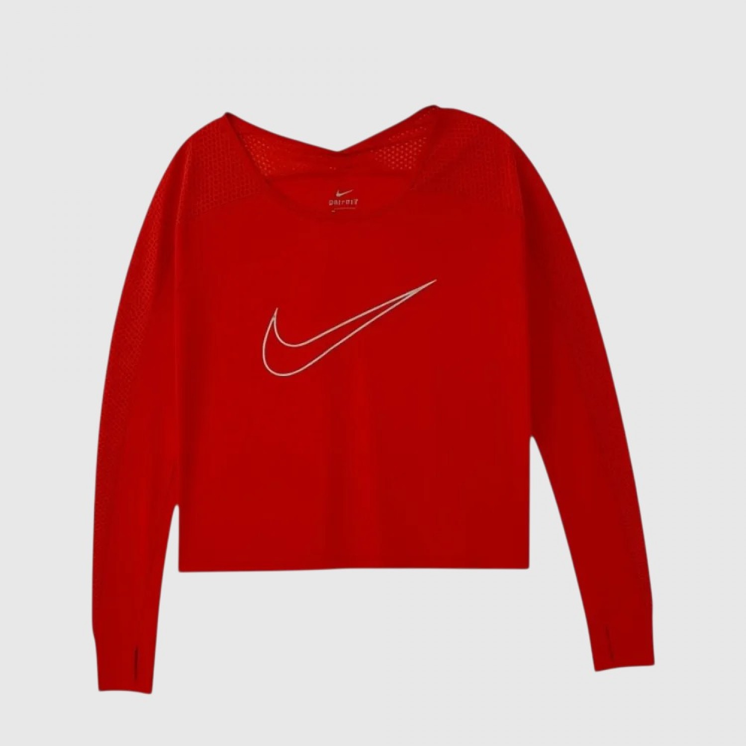 Nike Dri-FIT Γυναικεία Μακρυμάνικη Running Μπλούζα Κόκκινη / Pre-Owned