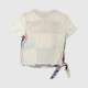 Fila Γυναικείο Graphic T-Shirt με Δέσιμο Εκρού / Pre-Owned