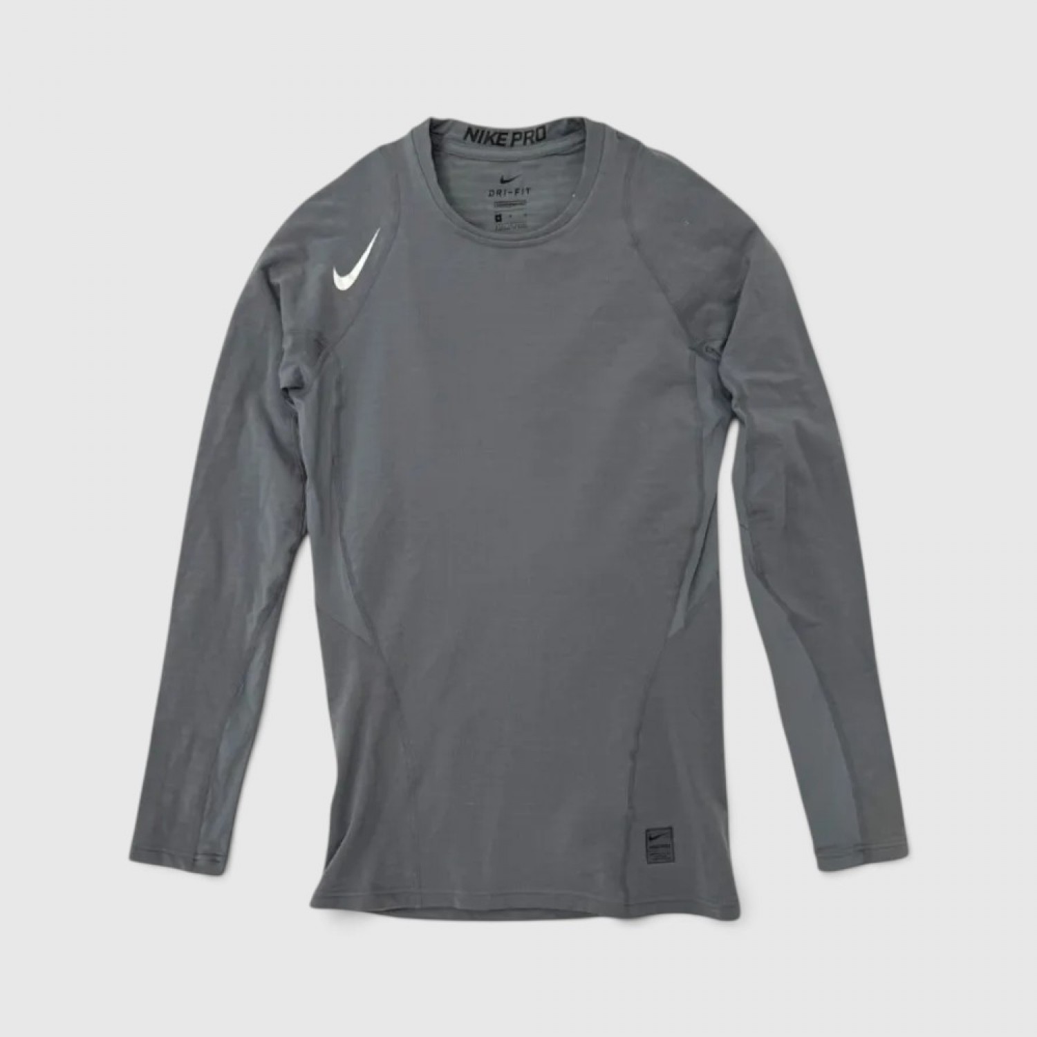 Nike Pro Dri-FIT Γυναικεία Μακρυμάνικη Μπλούζα Compression Γκρι / Pre-Owned