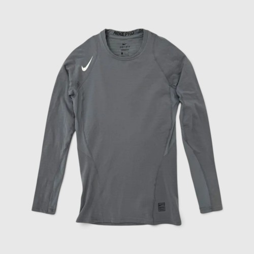 Nike Pro Dri-FIT Γυναικεία Μακρυμάνικη Μπλούζα Compression Γκρι / Pre-Owned
