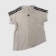 Adidas 3-Stripes Γυναικείο Oversized T-Shirt Εκρού / Pre-Owned