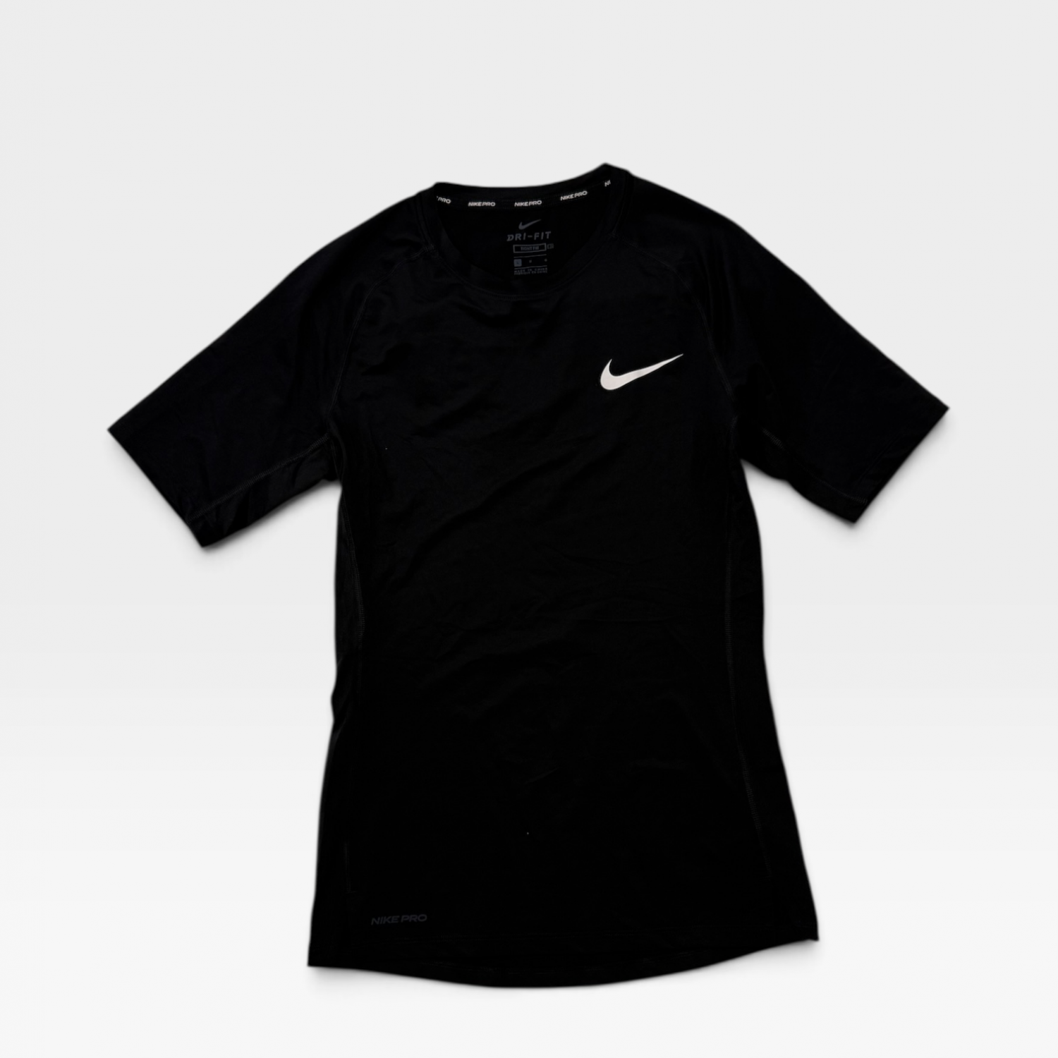 Nike Pro Dri-FIT Μαύρο Αθλητικό T-Shirt