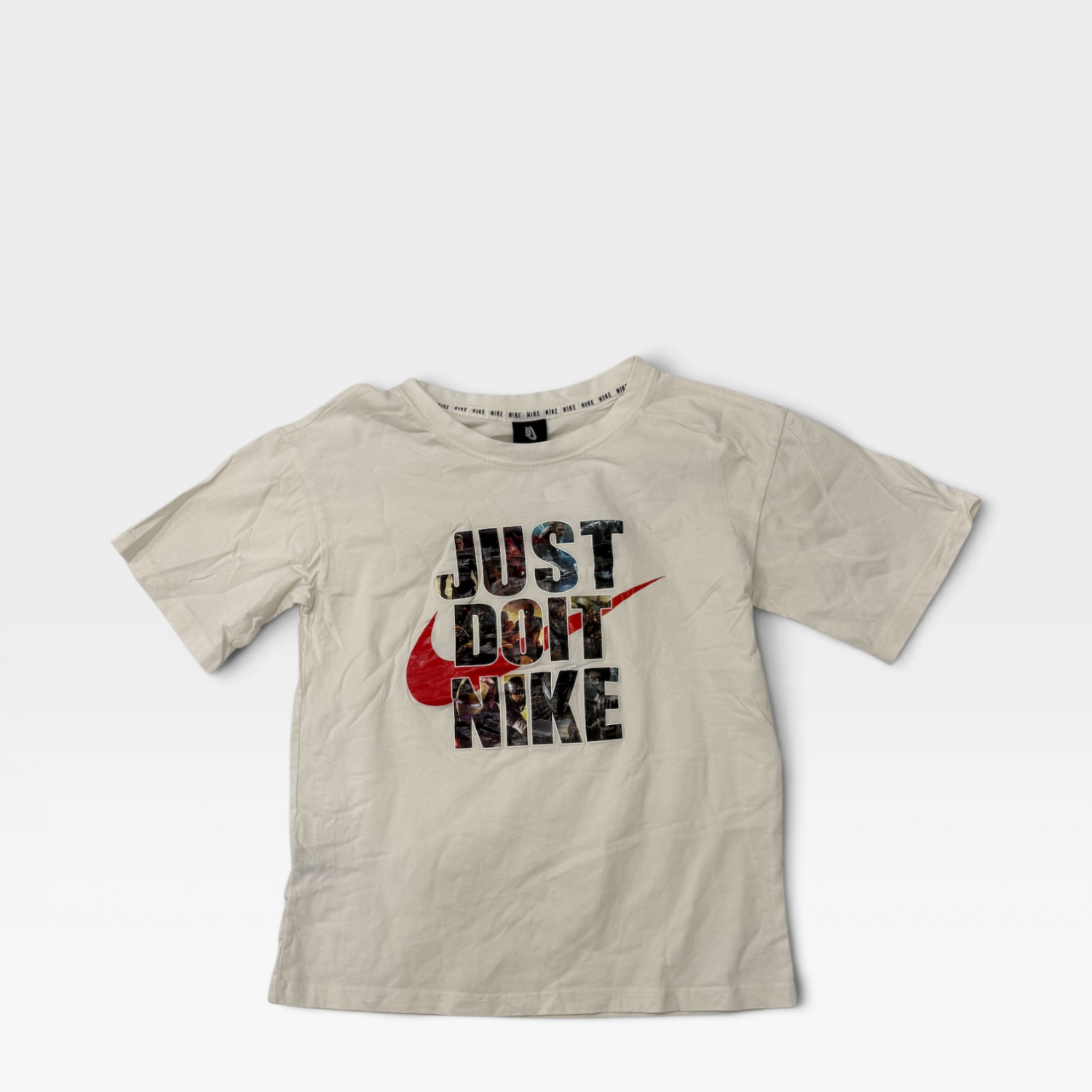 Nike Just Do It Graphic T-Shirt – Cream / Off White
