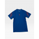 Adidas Training T-Shirt – Blue / Red 3-Stripes