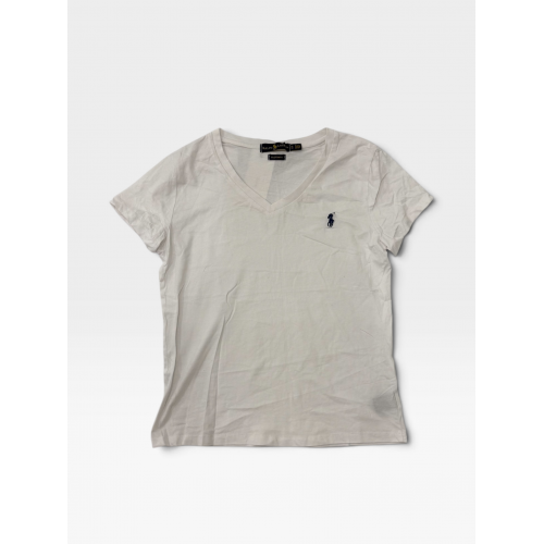 Polo Ralph Lauren Custom Fit V-Neck T-Shirt White