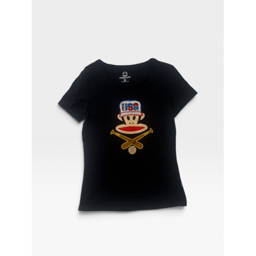 Monkey Park USA Embroidered Graphic T-Shirt