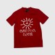 Adidas Run For Love Graphic T-Shirt Red / Pre-Owned