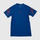 Adidas Training T-Shirt – Blue / Red 3-Stripes / Pre-Owned