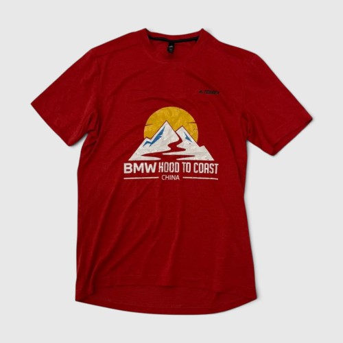 Adidas Terrex BMW Hood To Coast Technical T-Shirt Red / Pre-Owned