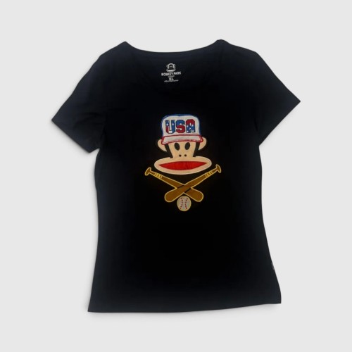 Monkey Park USA Embroidered Graphic T-Shirt / Pre-Owned