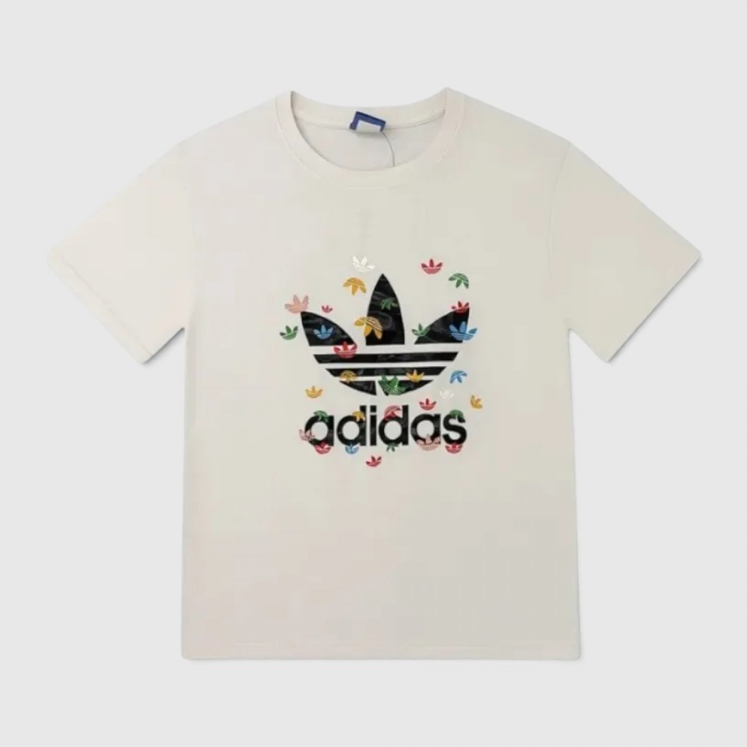Adidas Trefoil Multicolor Logo T-Shirt / Pre-Owned