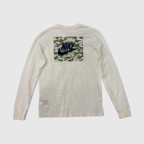 Nike Long Sleeve T-Shirt White Graphic / Pre-Owned