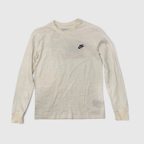 Nike Long Sleeve T-Shirt White Graphic / Pre-Owned
