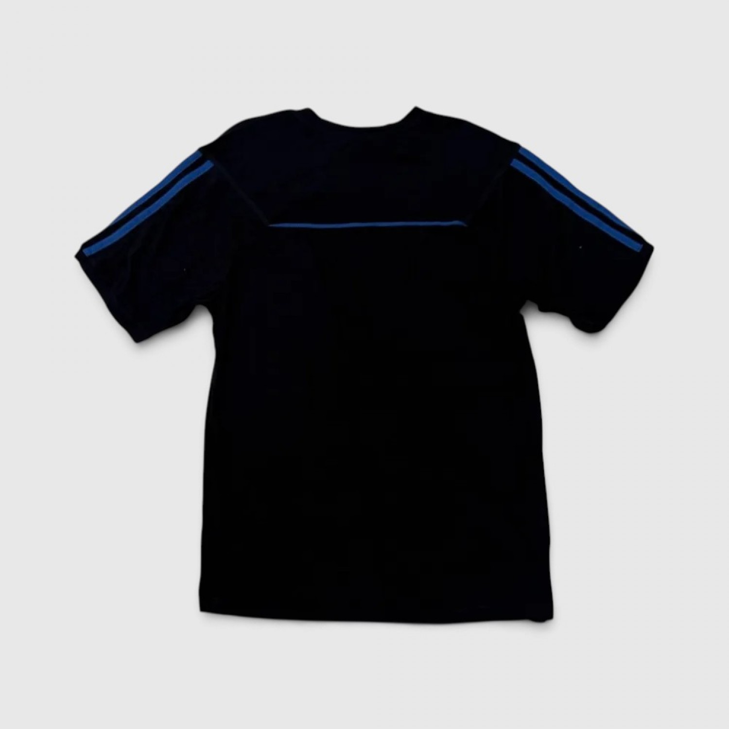 Adidas Μαύρο Αθλητικό T-Shirt με Μπλε Λεπτομέρειες / Pre-Owned