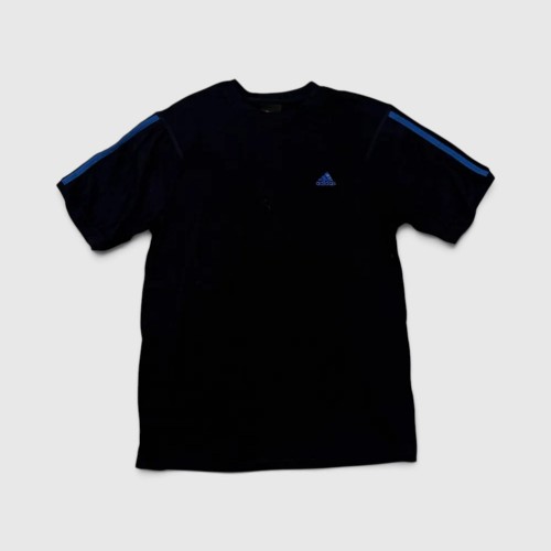 Adidas Μαύρο Αθλητικό T-Shirt με Μπλε Λεπτομέρειες / Pre-Owned